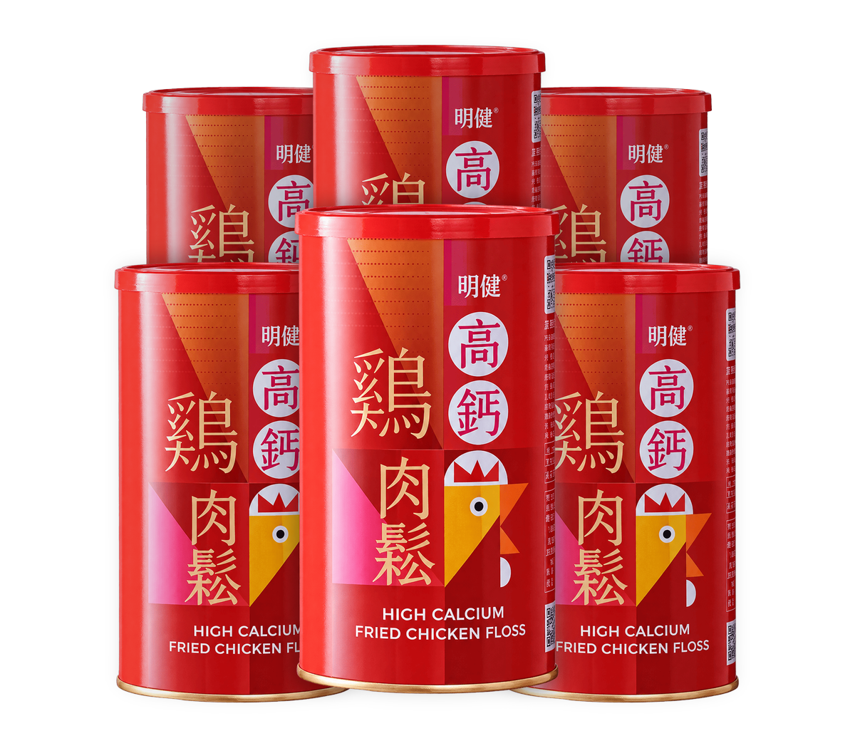 明健高鈣雞肉鬆 150g 六罐家庭量販組